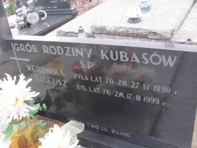 Weronika Kubas 1922 Tum - Grobonet - Wyszukiwarka osób pochowanych