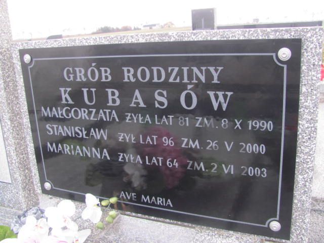 Małgorzata Kubas Tum - Grobonet - Wyszukiwarka osób pochowanych