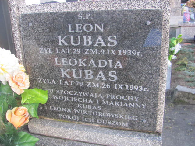 Grób Leon Kubas