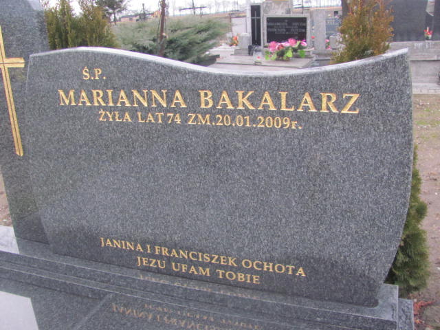 Grób Marianna Bakalarz