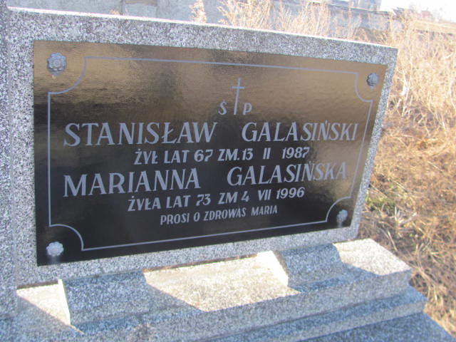 Grób Marianna Galasińska